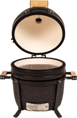 Patton Kamado 15" - Tafel Model - Keramische Barbecue - Premium Black - Medium - Compleet - Mat Zwart -Optimaal Barbecue Winkel 780x1200