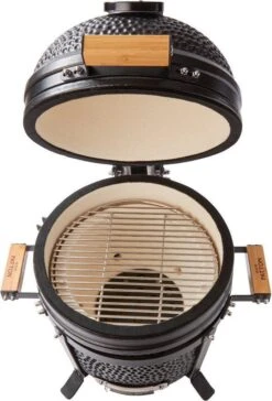 Patton Kamado 15" - Tafel Model - Keramische Barbecue - Premium Black - Medium - Compleet - Mat Zwart -Optimaal Barbecue Winkel 814x1200