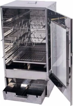 2-L Home & Garden XL Rookoven - RVS - 80x40x28 Cm - 3 Etages -Optimaal Barbecue Winkel 824x1200 1