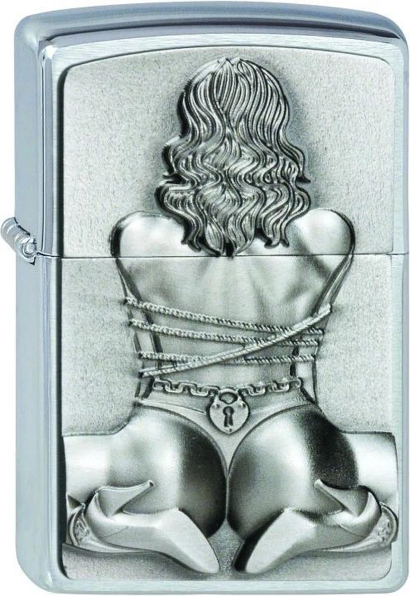 Zippo Aansteker Bondage Girl Emblem 1 Zippo Aansteker Bondage Girl Emblem