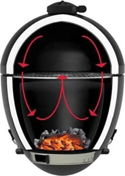 Apache Grill 21 Inch Kamado BBQ Egg | Houtskool | Zwart | Ø 50cm Grill Oppervlak | Dubbelwandig & Geïsoleerd -Optimaal Barbecue Winkel 849x1200