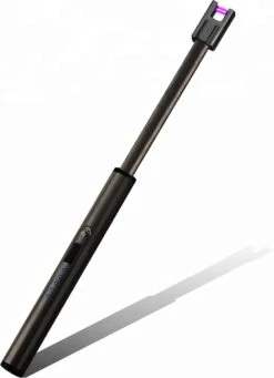 Xaralyn Lange Elektrische Aansteker | USB-oplaadbaar | Plasma-aansteker | Winddicht | Vlamloze Elektrische Aansteker Voor Keuken, Bbq Of Openhaard - Antraciet