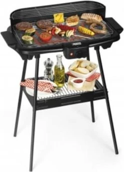 Princess 112247 Elektrische Barbecue – BBQ - Met En Zonder Statief Te Gebruiken - 47x28cm - 2000W