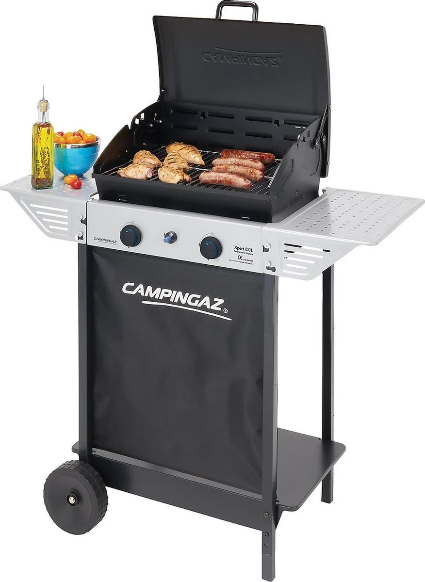 Campingaz Xpert 100 L Gasbarbecue - BBQ - 2-Branders - Grijs/zwart 2 Campingaz Xpert 100 L Gasbarbecue - BBQ - 2-Branders - Grijs/zwart - Afbeelding 2