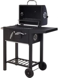 Vaggan Luxe Houtskool Barbecue - Grilloppervlak (LxB) 44 X 32 Cm - Staal - Matzwart -Optimaal Barbecue Winkel 896x1200