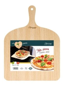ETNA Pizza Set - Grote Pizzasteen & GRATIS Pizzaschep - 30 Cm X 38 Cm - Echt Italiaanse Pizzasteen - Broodbaksteen - BBQ Pizzasteen - Gemaakt Van Lavasteen Uit De Etna - Non-stick - Eppicotispai -Optimaal Barbecue Winkel 901x1200