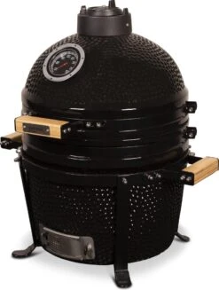 Patton Kamado 15" - Keramisch - Tafel Model - Premium Black - Medium - Zwart -Optimaal Barbecue Winkel 907x1200