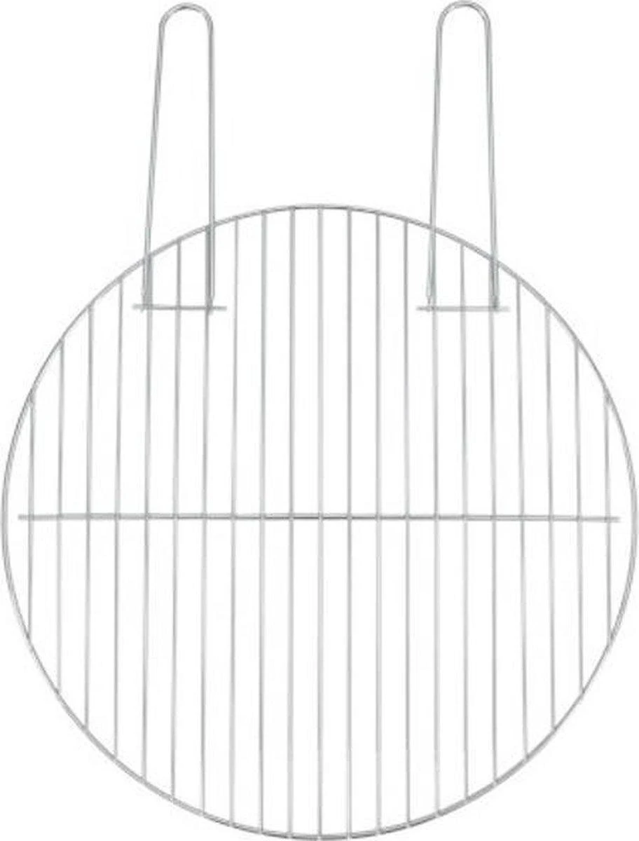 BBQ Rooster Van Roestvrij Staal Voor Ø 44 CM Doorsnede Kogel BBQ's (o.a. Geschikt Voor Weber) Barbecuerooster Verchroomd - Met Handvaten - Hoge Kwaliteit 1 BBQ Rooster Van Roestvrij Staal Voor Ø 44 CM Doorsnede Kogel BBQ's (o.a. Geschikt Voor Weber) Barbecuerooster Verchroomd - Met Handvaten - Hoge Kwaliteit