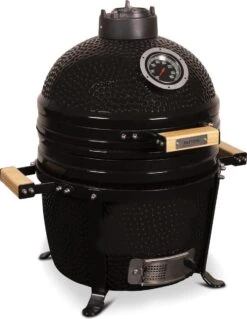Patton Kamado 15" - Keramisch - Tafel Model - Premium Black - Medium - Zwart -Optimaal Barbecue Winkel 930x1200