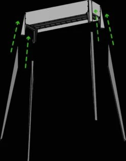 Spiedini Saté-bbq Bali 80 - Saté Houtskoolbarbecue Met Horizontaal Rooster - 80 Cm Lang, 11 Cm Breed - Materiaal: Gealuminiseerd Ijzer -Optimaal Barbecue Winkel 938x1200