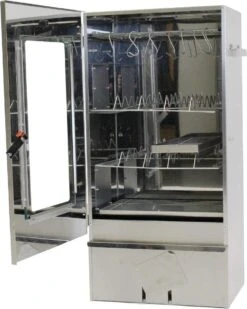 2-L Home & Garden XL Rookoven - RVS - 80x40x28 Cm - 3 Etages -Optimaal Barbecue Winkel 958x1200