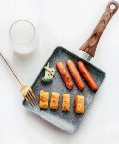 Zaigon All In 1 Pan - Inductie + Vaatwasmachinebestendig - Kleine Pan - Omeletpan - Tamagoyaki Pan - Tamago Pan - Vierkante Pan - Sushi Pan - Vierkante Pan -Optimaal Barbecue Winkel 994x1200