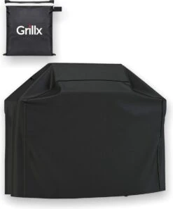 GrillX Barbecue Hoes - 145 X 61 X 117cm - BBQ Hoes Waterdicht - Beschermhoes Inclusief Trekkoord - BBQ Accesoires